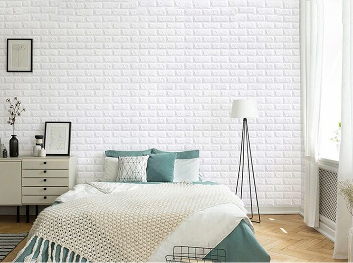Continuous thick brick wall sticker6